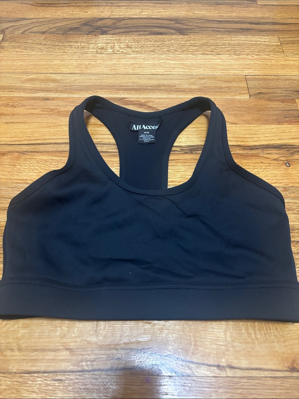 ALL ACCESS Black Racerback Support Sports Bra